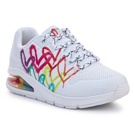 Chaussures Skechers Uno 2 - Amour flottant 155521-WHT blanc 1