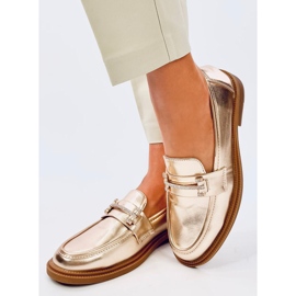 Mocassins femme Ferdis Gold doré 2