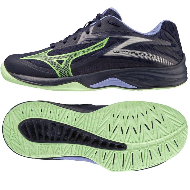 Chaussures Mizuno Lightning Star Z7 Jr V1GD230311 bleu 1
