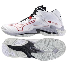Chaussures Mizuno Wave Lightning Z8 Mid V1GA240596 blanc 1