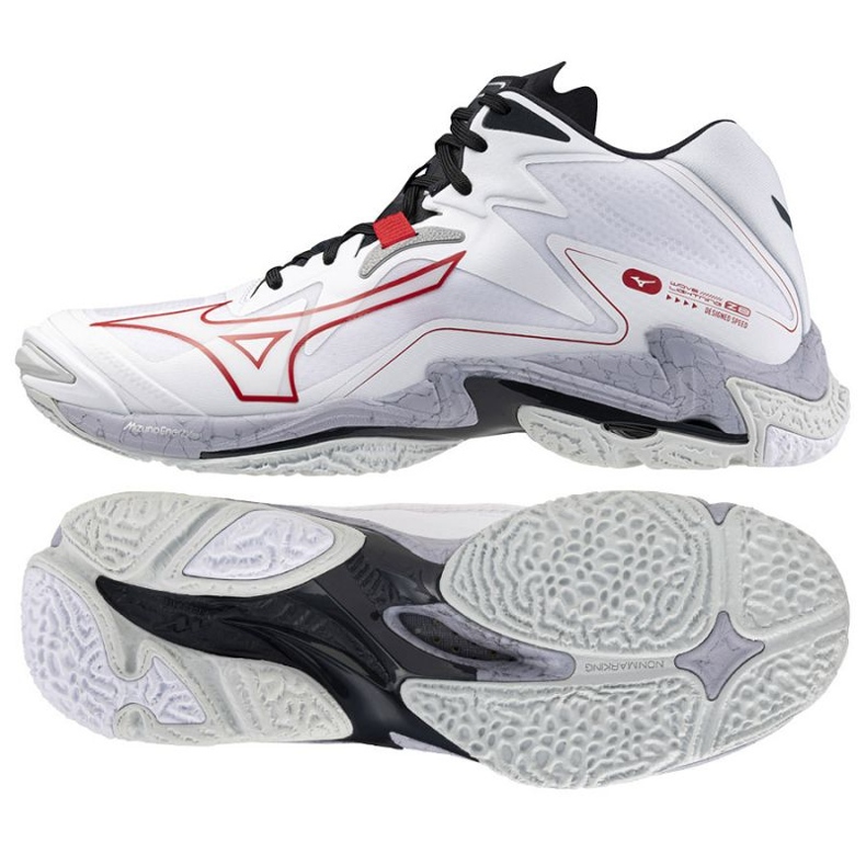 Chaussures Mizuno Wave Lightning Z8 Mid V1GA240596 blanche 1