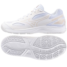 Chaussures Mizuno Cyclone Speed 4 V1GC238025 blanche 1 Chaussures Mizuno Cyclone Speed 4 V1GC238025 blanche 1