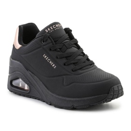 Skechers Uno Wedge - Chaussures Hi Steps 177520-BBK noir 1