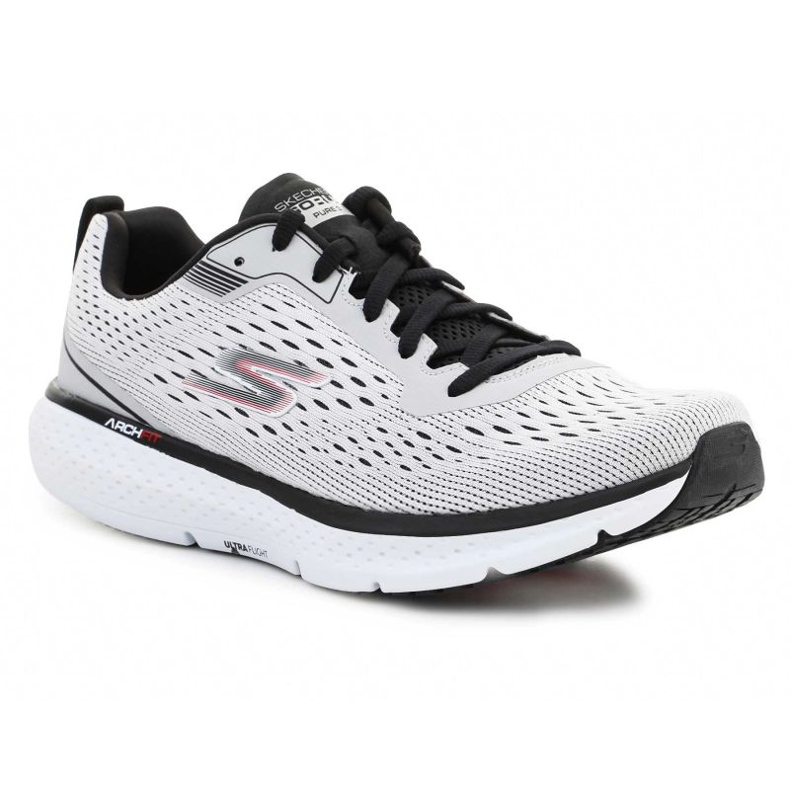 Skechers Go Run Pure 3 chaussures 246034-WBK blanc 1