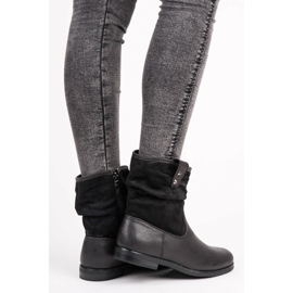 Bottines à enfiler pour femmes noir 1