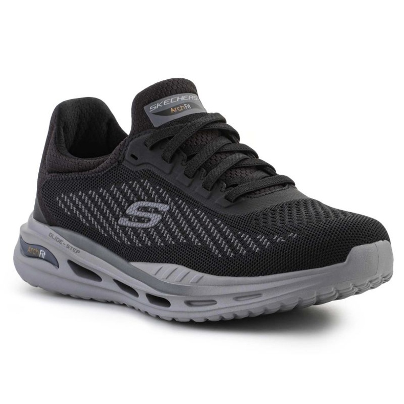 Chaussures Skechers Arch Fit Orvan-Trayver 210434-BLK noir 1