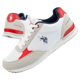 U.S. Polo Chaussures de sport US Polo ASSN. UP21M48062-WHI-ROUGE01 blanc 1