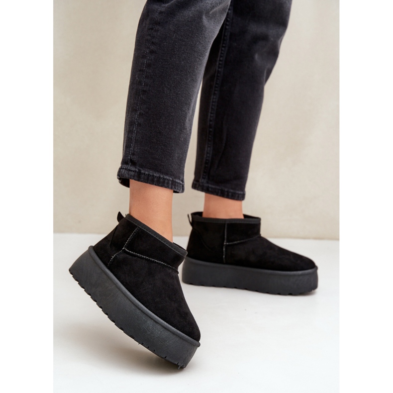 Bottes de neige fourrées femme TL242, noir 1