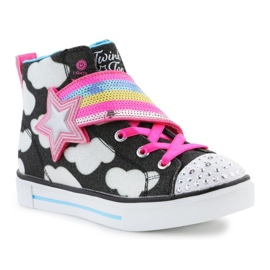 Chaussures Skechers Twinkle Toes : Twinkle Sparks - Étoile filante 314775L-BKMT le noir 1