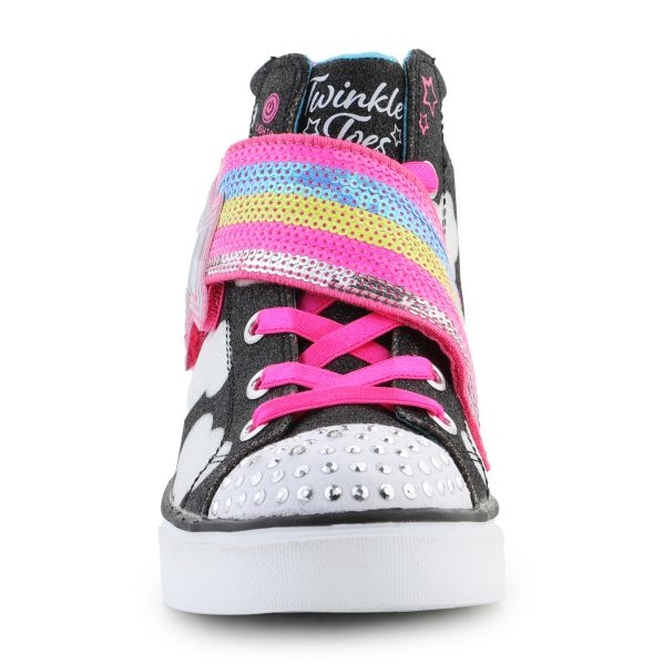 Chaussures Skechers Twinkle Toes : Twinkle Sparks - Étoile filante 314775L-BKMT le noir 2