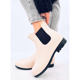 Bottines Chelsea femme, beige clair 1