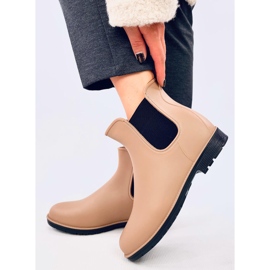 Bottines Chelsea femme, kaki-beige 1