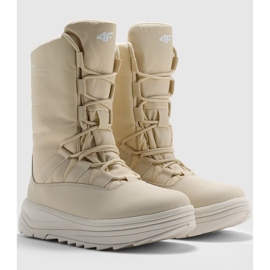 Bottes de neige Inua pour femmes avec isolation Primaloft 4F 4FRAW24FSBSF012 Beige 2