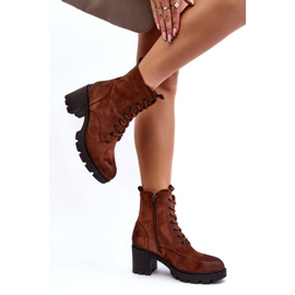 Laura La.Fi Bottes à lacets à talons hauts pour femmes de coloris marron brun 3 Laura La.Fi Bottes à lacets à talons hauts pour femmes de coloris marron brun 3