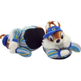American Club Pantoufles chaudes pour animaux de compagnie écureuil américain bleu brun 4
