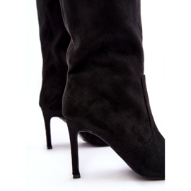 Joalice Bottes à Talons Hauts Mi-Mollet Femme Noir Odetteia le noir 4