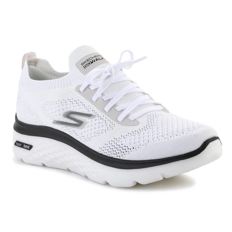 Chaussures Skechers Go Walk Hyper Burst-Maritime M 216083-WBK blanche 1 Chaussures Skechers Go Walk Hyper Burst-Maritime M 216083-WBK blanche 1