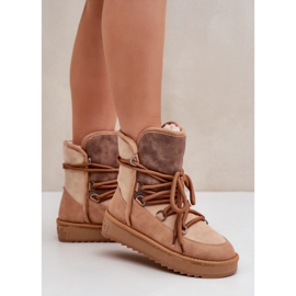 Bottes de neige fourrées D.Franklin DFSH370013 camel brun 1