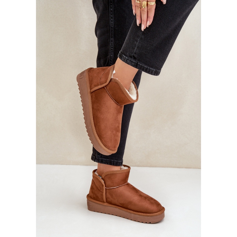 Bottes de neige pour femmes avec fourrure D.Franklin DFSH370010 marron brun 1 Bottes de neige pour femmes avec fourrure D.Franklin DFSH370010 marron brun 1