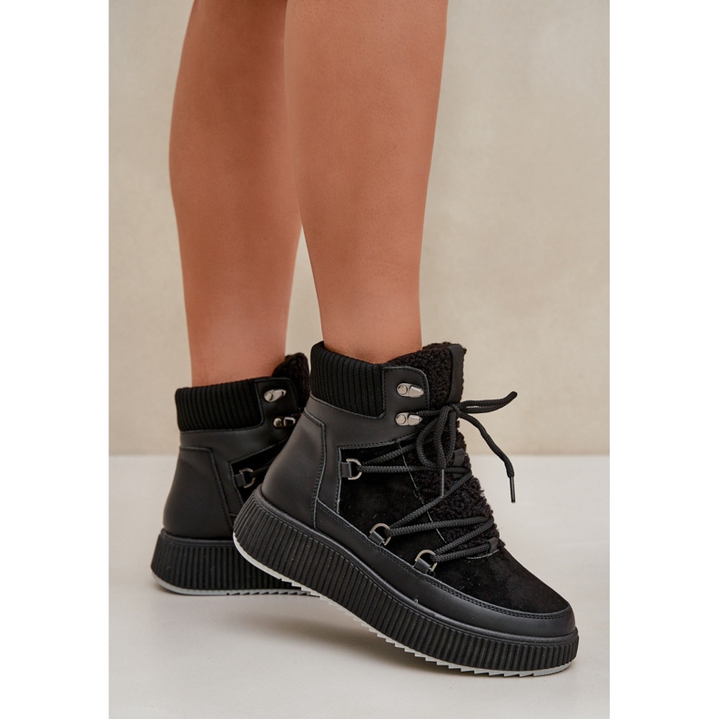 Bottes de neige isolées pour femmes MD9944-1 noir 1