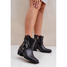 Bottes non isolées pour femmes Zazoo 3444/2 noir le noir 1