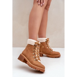 Bottes isolées pour femmes MD1055-8, camel brun 1