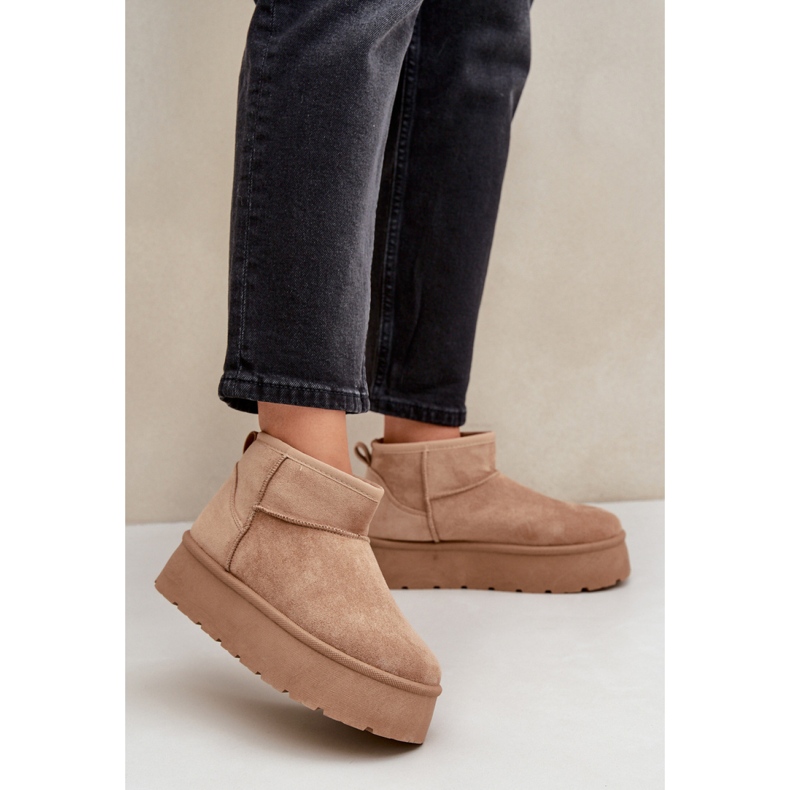 Bottes de neige femme fourrées TL242-63, beige 1 Bottes de neige femme fourrées TL242-63, beige 1