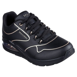Skechers Uno 2 chaussures à bordure dorée 155637-BKGD le noir 2