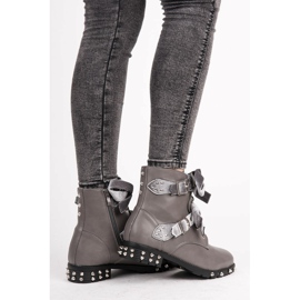 Vices Bottes de travail à clous gris 2