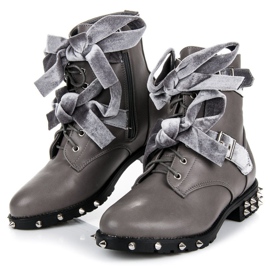 Vices Bottes de travail à clous gris 5