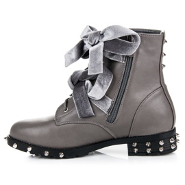 Vices Bottes de travail à clous gris 3