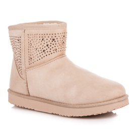 Bottes de neige beiges 1