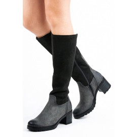 Vinceza Bottines classiques à talons hauts le noir 1