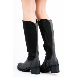 Vinceza Bottines classiques à talons hauts le noir 2