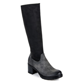 Vinceza Bottines classiques à talons hauts le noir 4