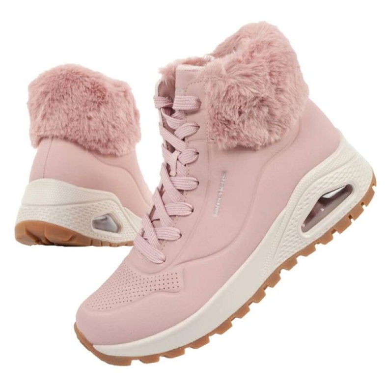 Skechers Uno Rugged 167274/BLSH chaussures avec fourrure, rose 1