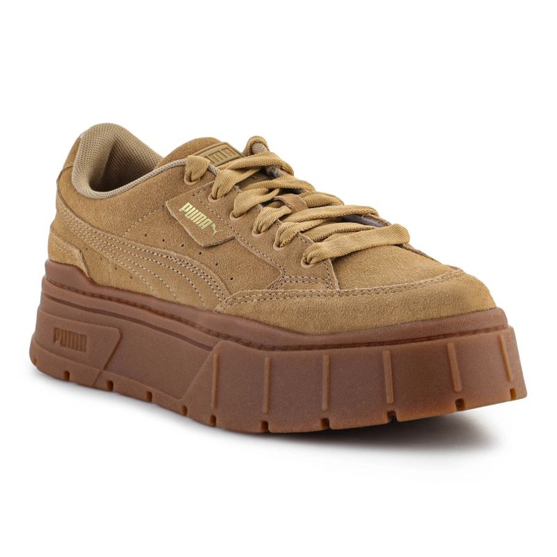 Puma Mayze Stack chaussures en daim 383983 03 brun 2