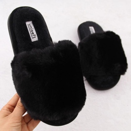 Chaussons avec fourrure Unisoft 6644 noir le noir 1