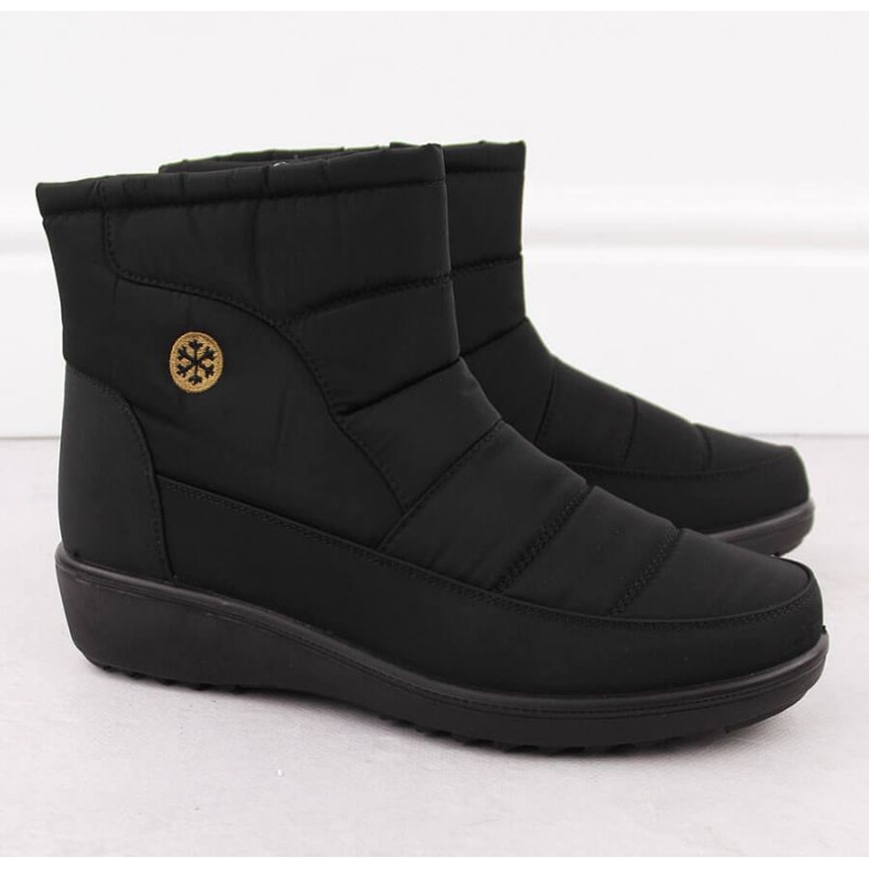 Bottes de neige Unisoft pour femmes, noires le noir 2