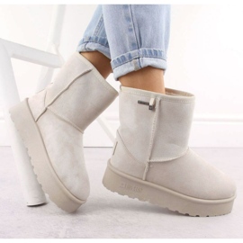 Bottes de neige Big Star pour femmes OO274897 avec membrane TEX beige 2