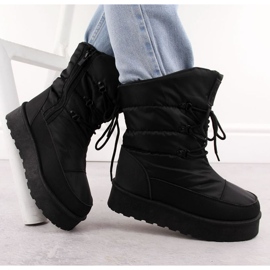 Bottes de neige pour femmes sur la plateforme Big Star OO274884 noir 2