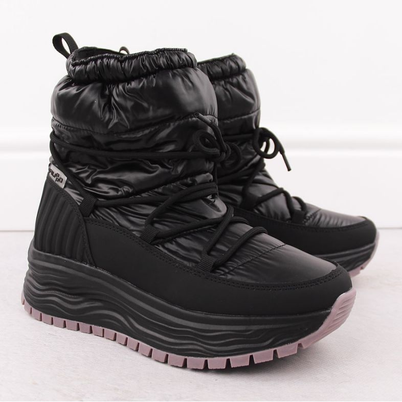 Filippo DBT6647 bottes de neige à enfiler pour femme, noir le noir 2