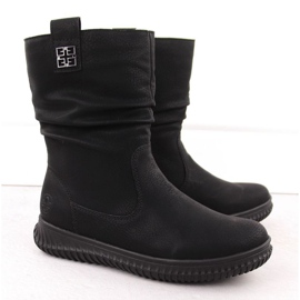 Rieker 74283-00 bottines isolées avec fermeture éclair, noir 2