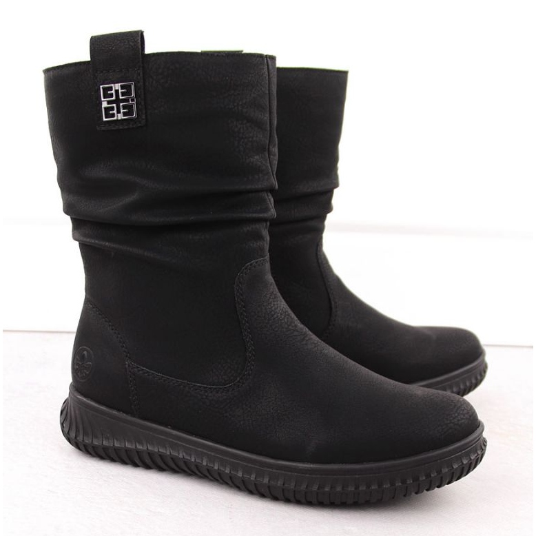 Rieker 74283-00 bottines isolées avec fermeture éclair, noir 2