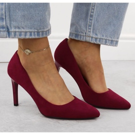 Escarpins Sergio Leone 1339 en daim rouge 3
