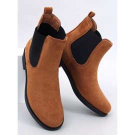 Bottines Chelsea femme en daim avec élastique marron brun 1 Bottines Chelsea femme en daim avec élastique marron brun 1