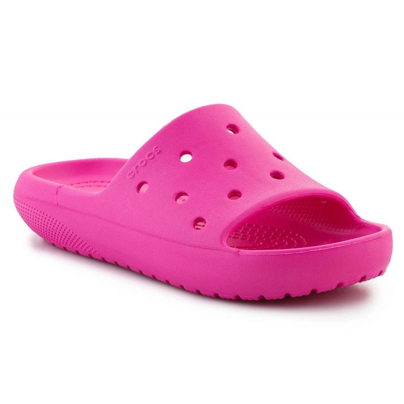 Tongs Crocs Classic Slide V2 Kids 209422-6UB rose 2 Tongs Crocs Classic Slide V2 Kids 209422-6UB rose 2