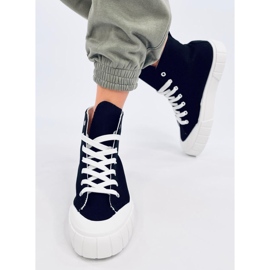 Baskets en toile noire 1