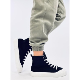 Baskets en toile noire 3