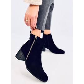 Bottes à talons hauts en éco-daim, noir le noir 5
